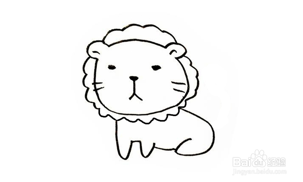 如何画出一只橙色的狮子?