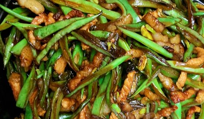 四季豆肉丝的做法