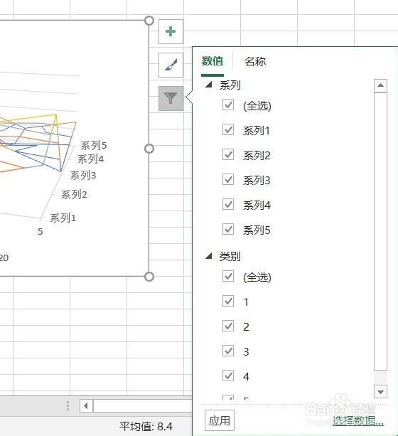 Excel2016怎么样插入三维线框曲面图呢