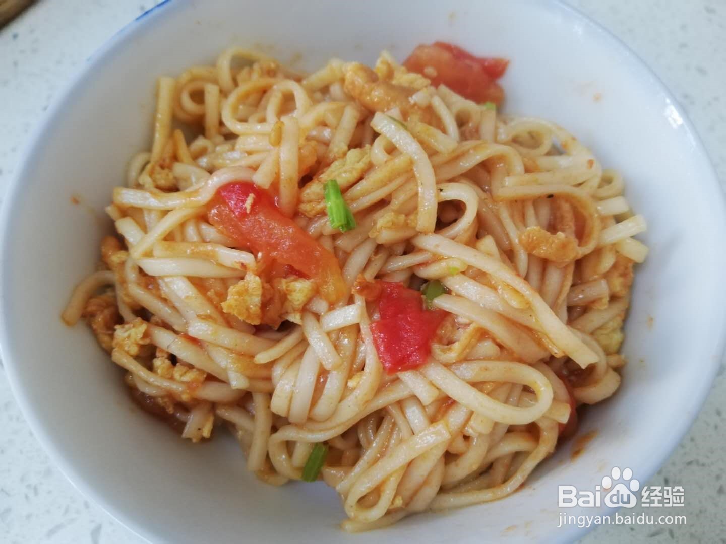 茄汁蛋炒面的做法