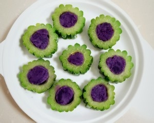 紫薯苦瓜制作过程