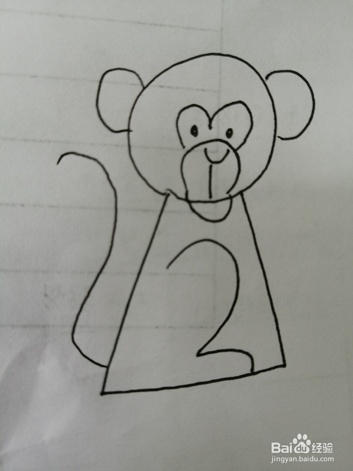 <b>简笔画可爱小猴子怎么画</b>
