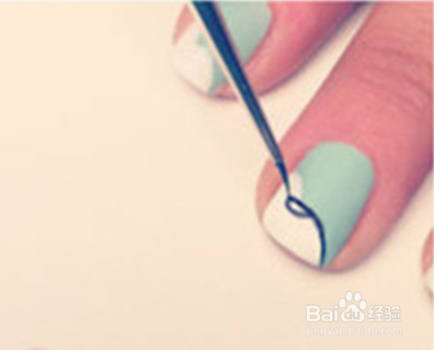 可爱蝴蝶领美甲