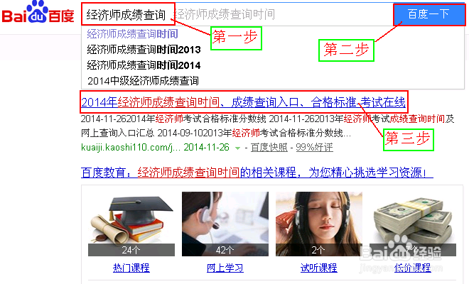 经济师考试成绩查询