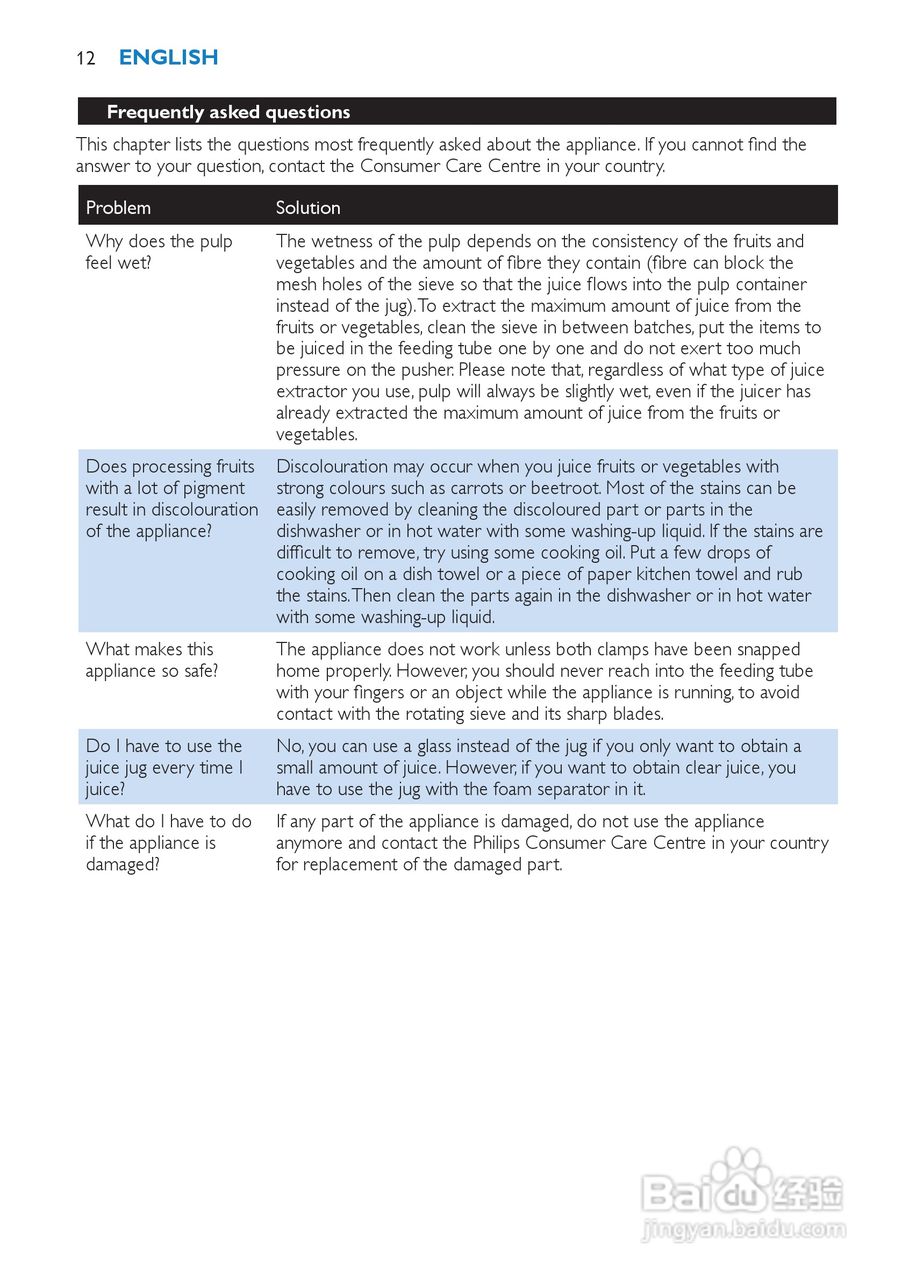 飞利浦HR1866榨汁机使用说明书:[2]