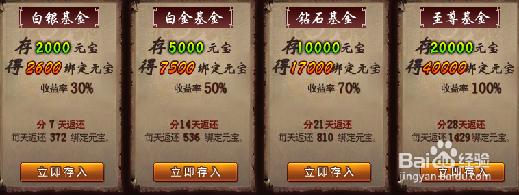 桃园结义如何获得元宝收益 元宝基金玩法