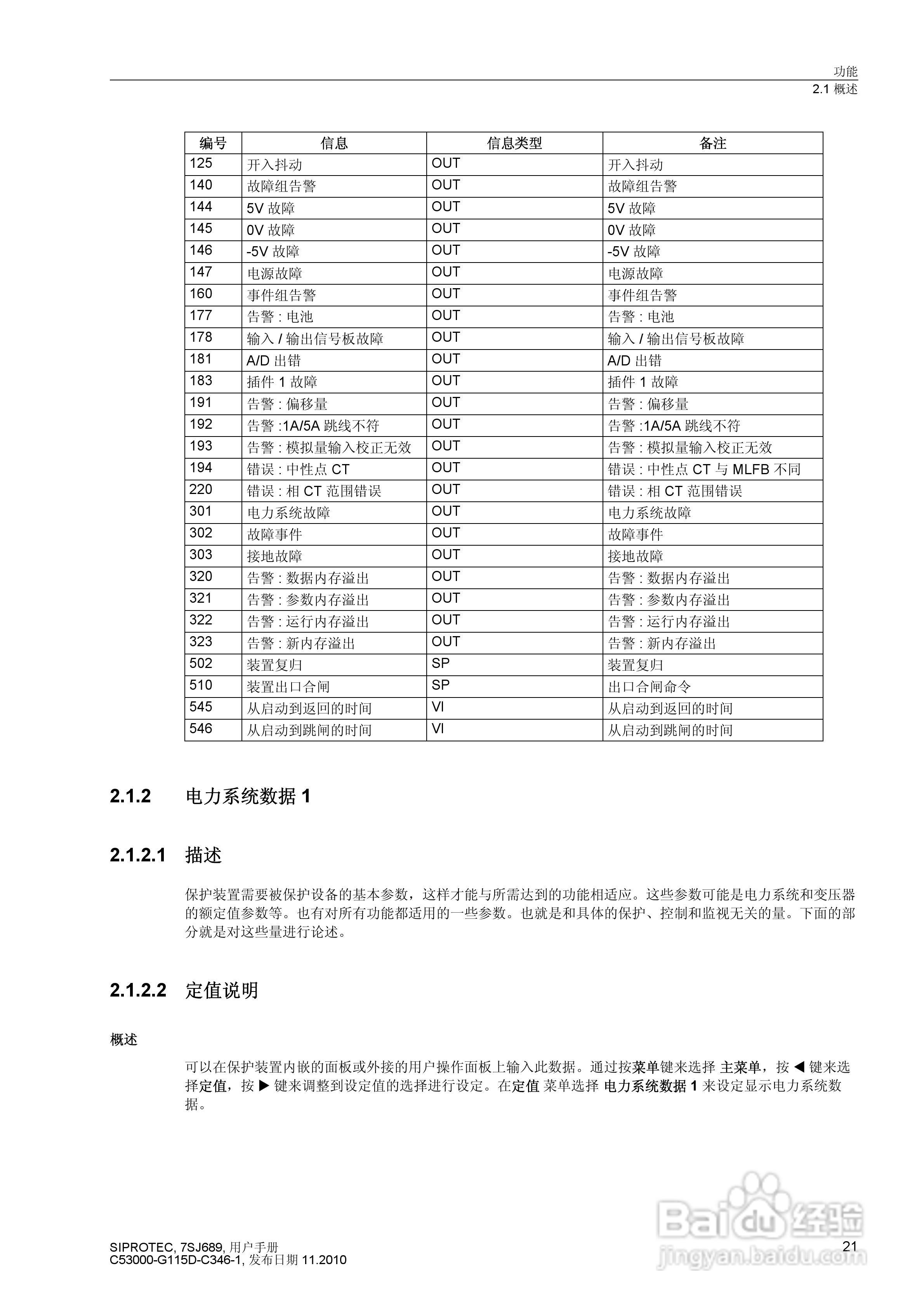 西门子 SIPROTEC 过电压及远方跳闸保护装置7SJ689 V4.:[3]