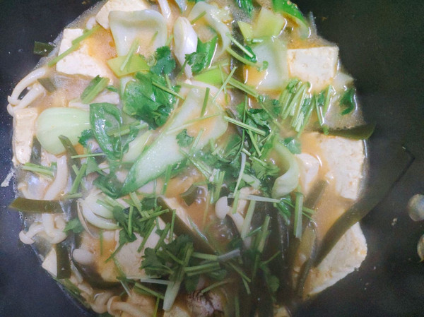 豆腐海带蘑菇汤