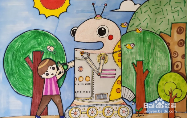 科幻画手抄报简单好看