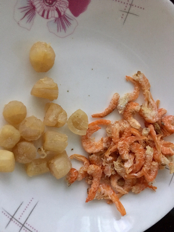 干贝虾米芥菜煲