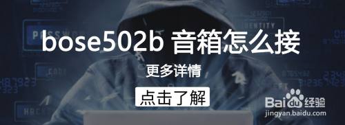 bose502b音箱怎么接