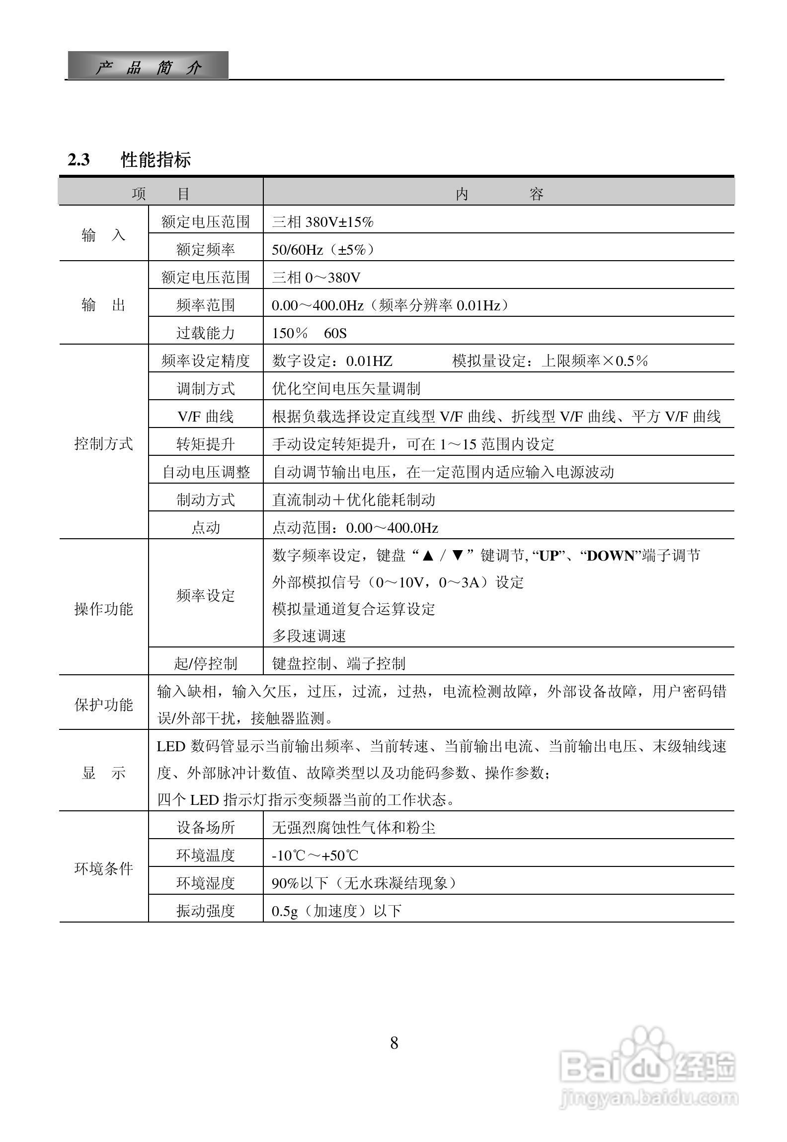 欧瑞ZS1500-0110T3C变频器使用说明书:[1]