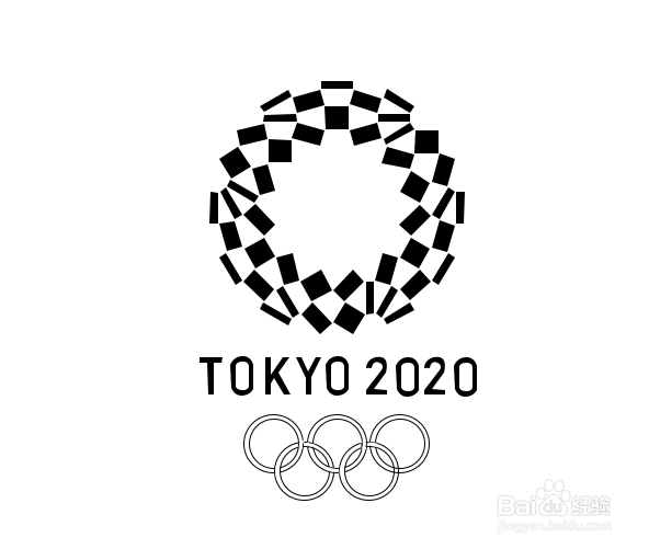 怎么画奥运会的标志图片