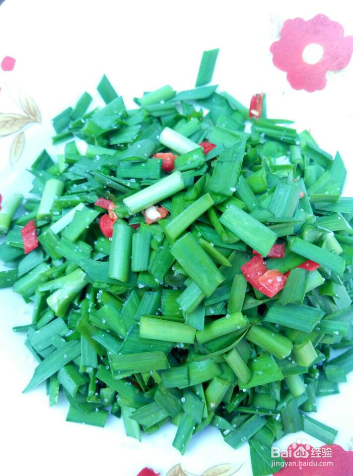 凉拌韭菜的简易做法
