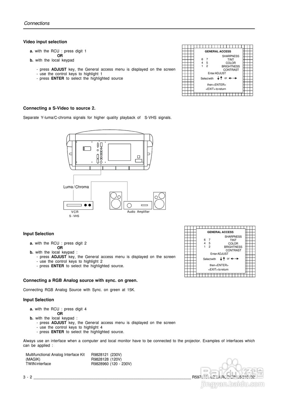 Barco巴可 Cine 5投影机说明书:[2]