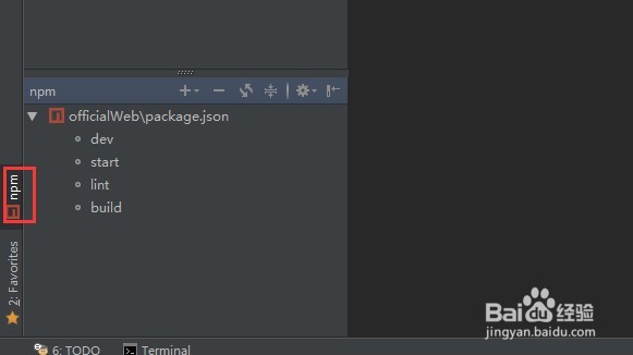 如何使用webstrom启动vue项目