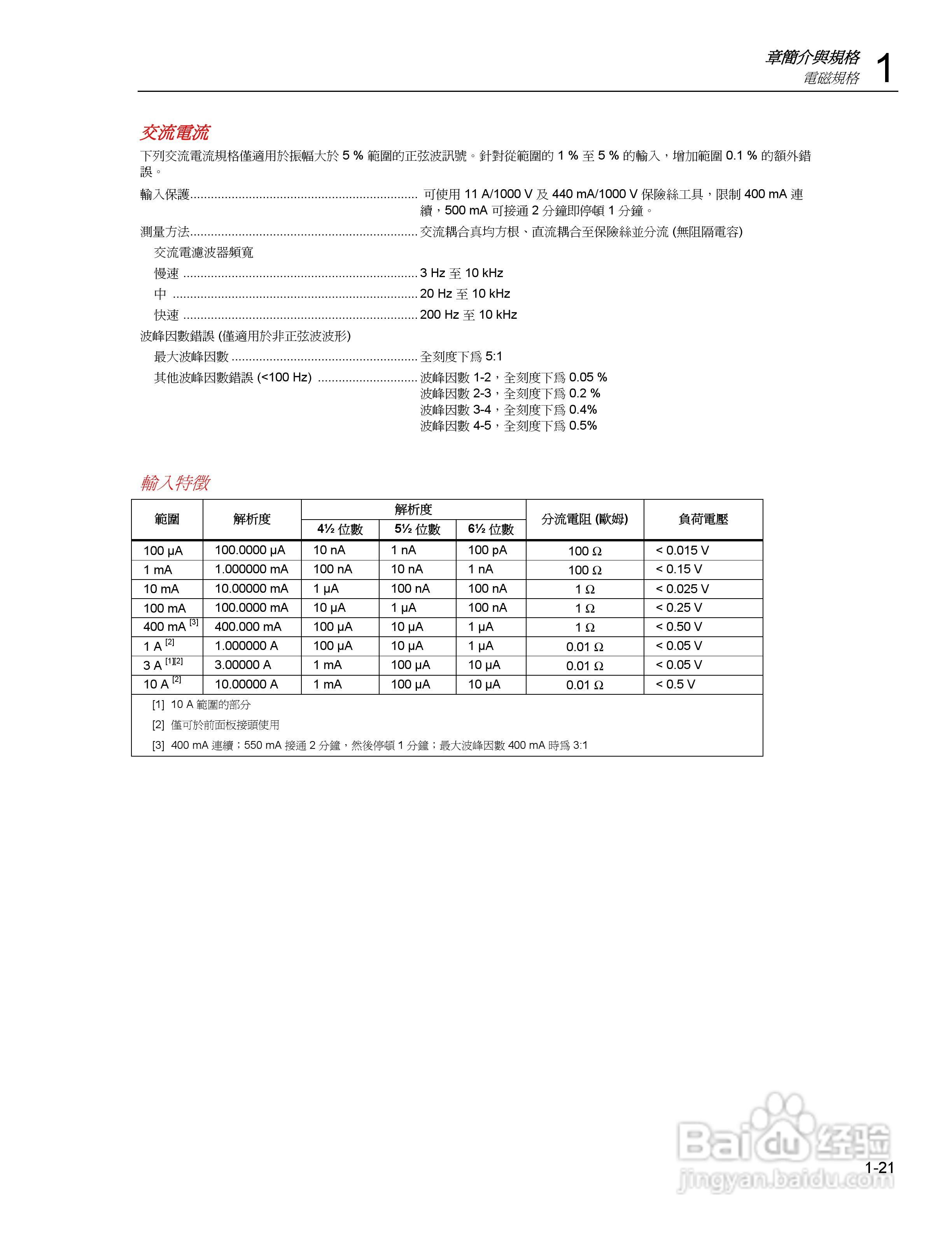 Tektronix DMM4040/4050数字万用表使用手册:[4]