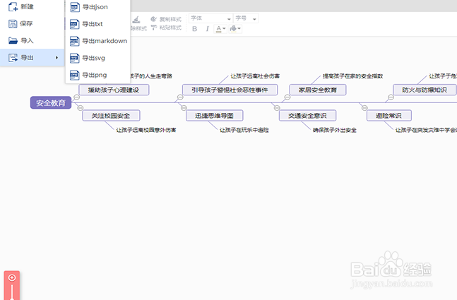 安全教育思维导图模板分享