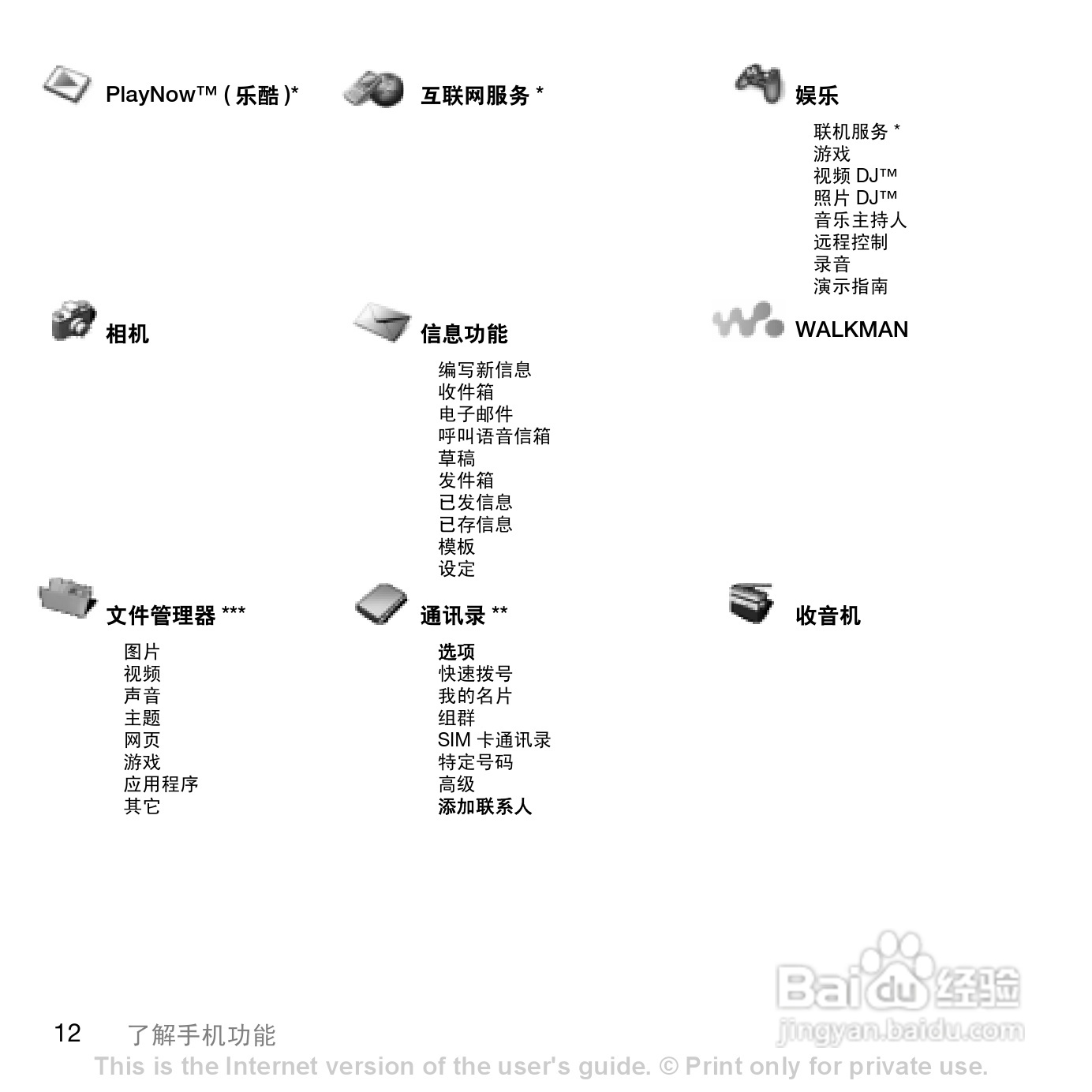 索尼爱立信W810C手机使用说明书:[2]