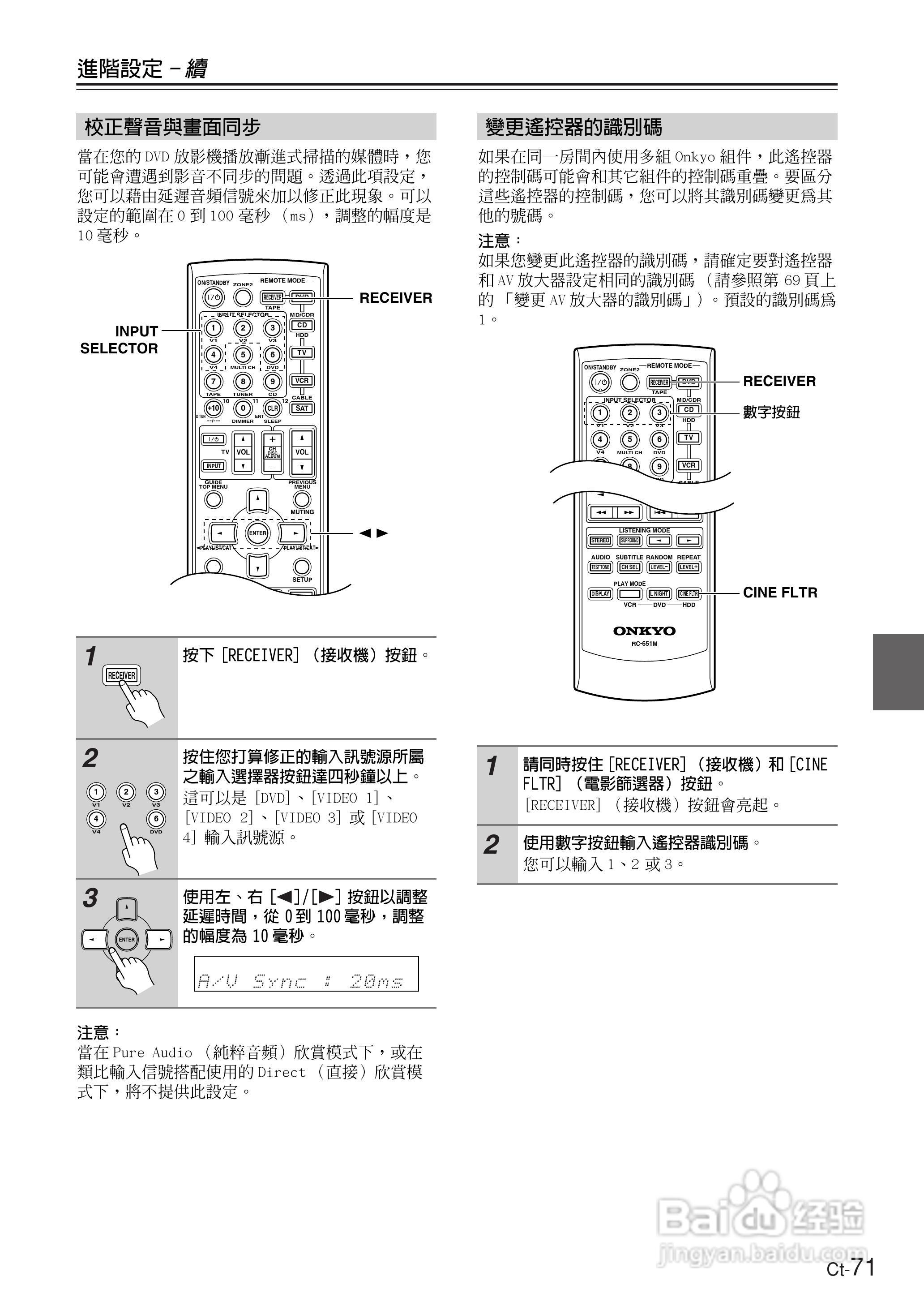 ONKYO TX-SR604放大器使用手册:[8]