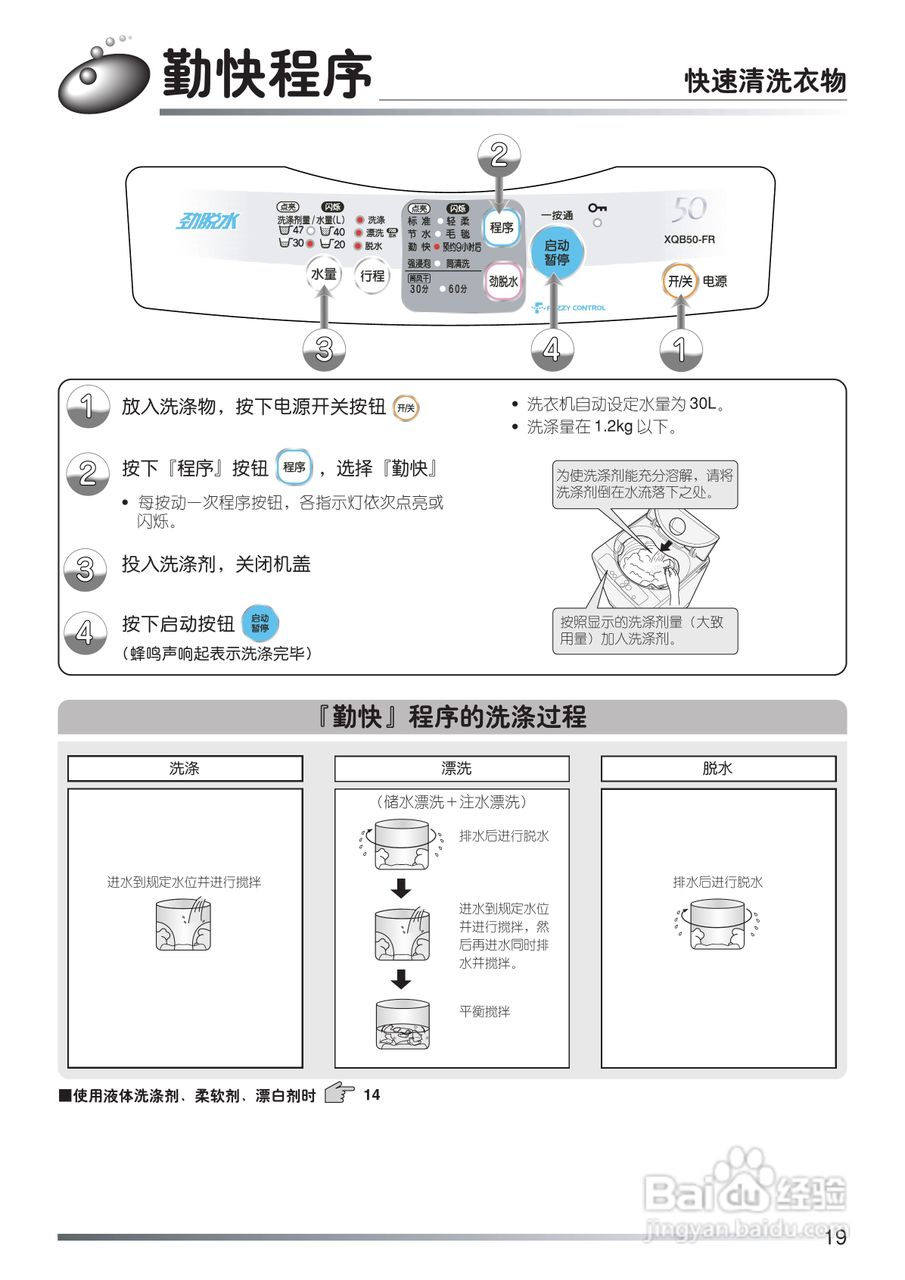 日立XQB50-FR洗衣机使用说明书:[2]