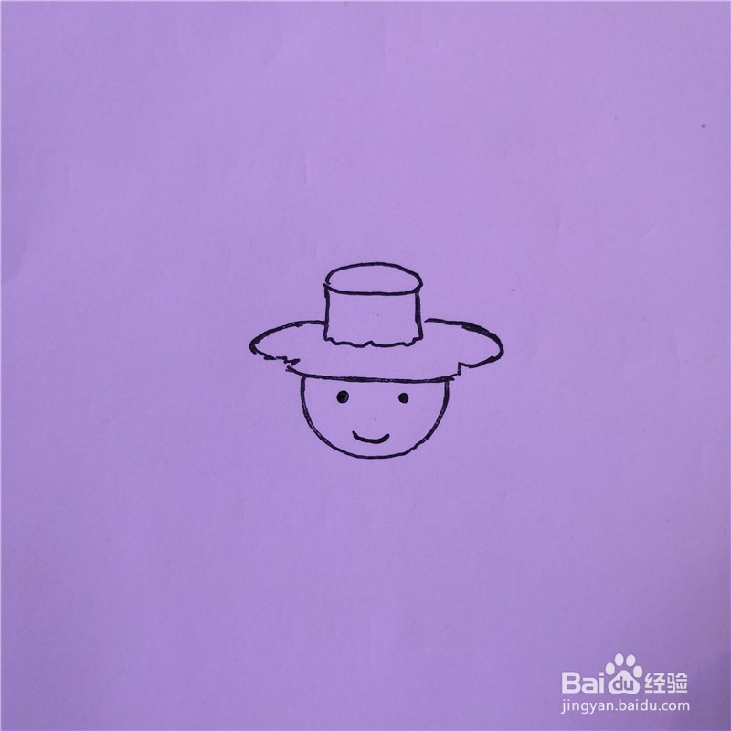 怎么画稻草人的简笔画?