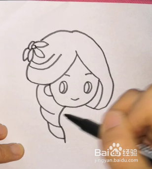 古代人物花木兰简笔画