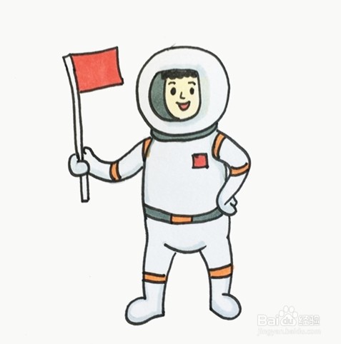 宇航员简笔画