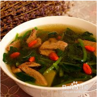 超鲜美的菠菜猪肝汤