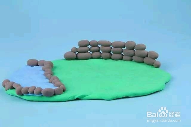 用粘土做小院草地