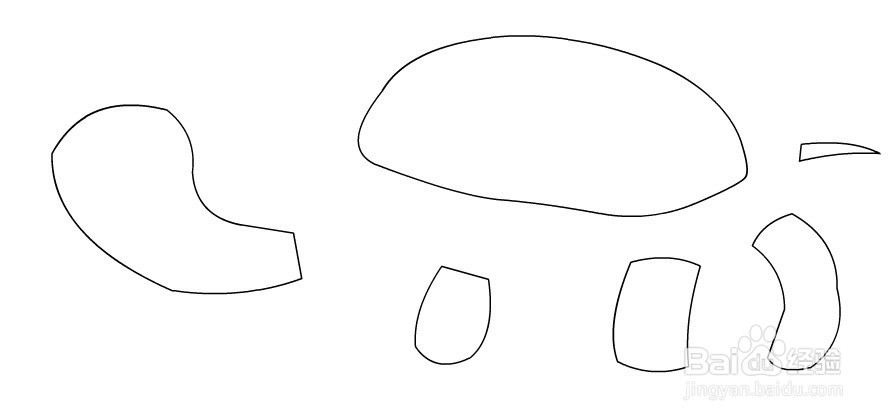 flash如何绘制一只卡通乌龟的教程