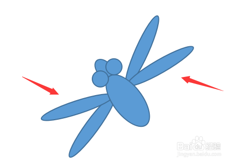 wps怎么画胖胖的蜻蜓