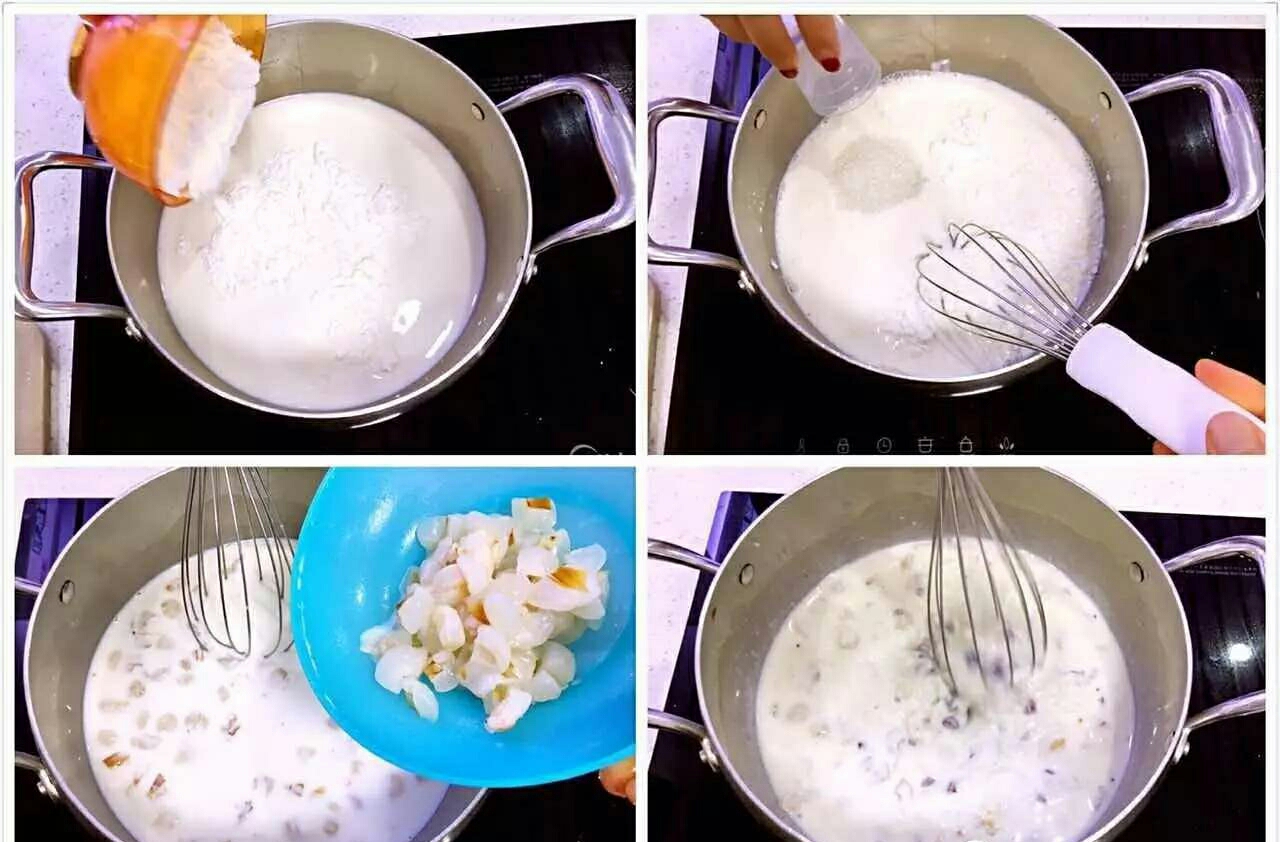 荔枝蔓越莓凉糕的做法，妈妈们快收！