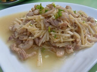 苹果炒鸭丝的做法