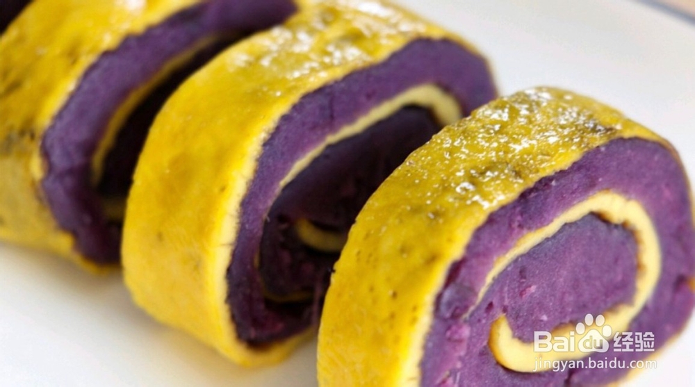 这样做的奶香紫薯鸡蛋卷简单又好吃你知道吗
