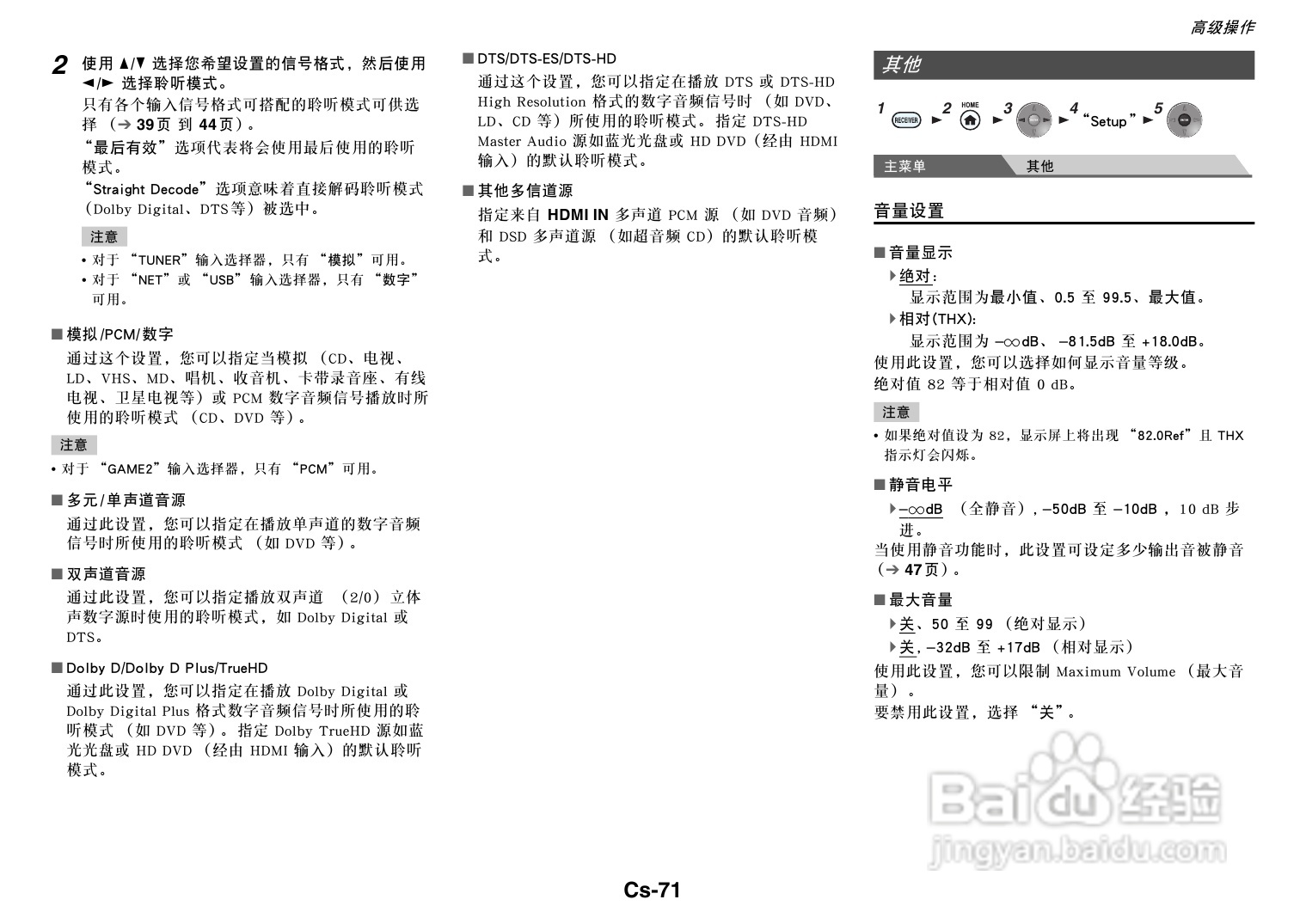安桥TX-NR818音响功放说明书