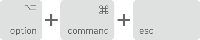 MAC如何强制退出应用程序