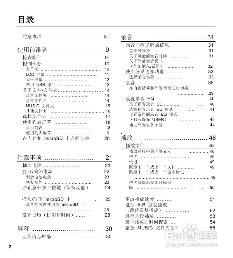 三洋ICR-EH800D数字式录音笔使用说明手册:[1]