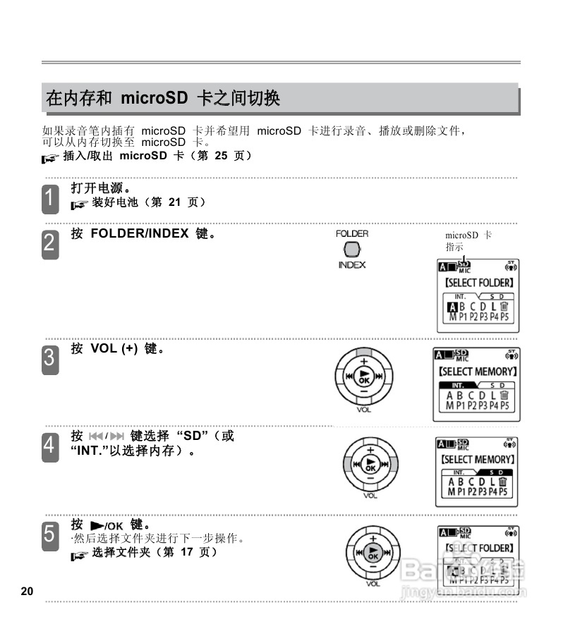 三洋ICR-EH800D数字式录音笔使用说明手册:[1]