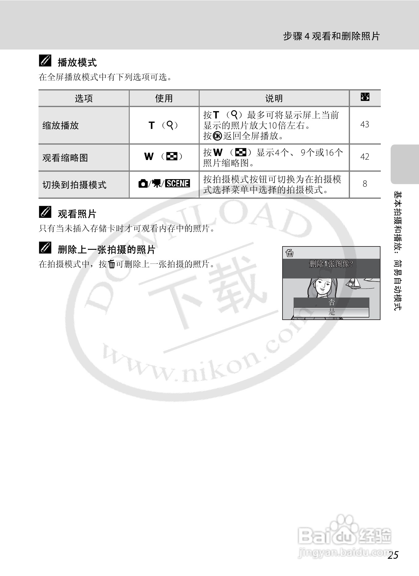 Nikon COOLPIX L15数码相机用户手册:[4]