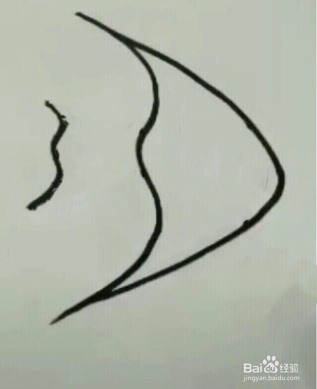 简笔画小金鱼的画法