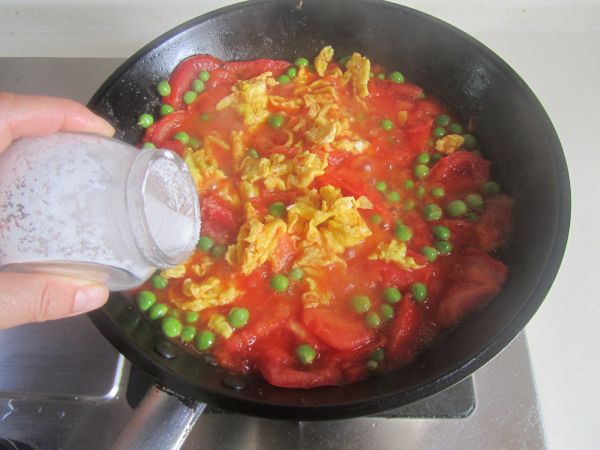青豆番茄炒鸡蛋