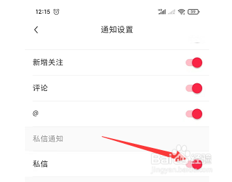 小红书如何设置私信通知提醒？
