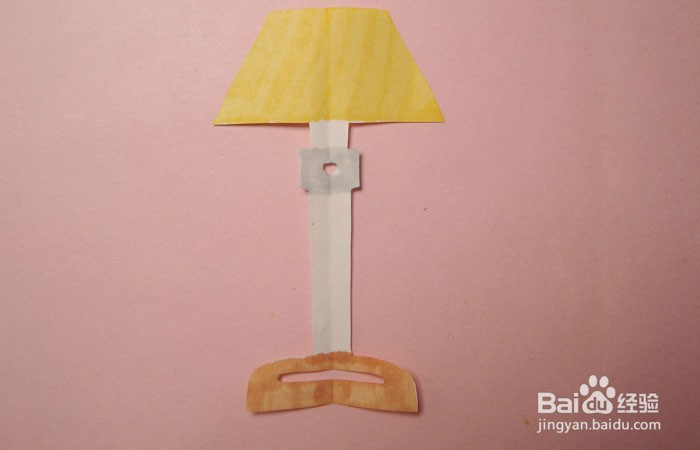 手工剪纸立式支架台灯图形怎么剪