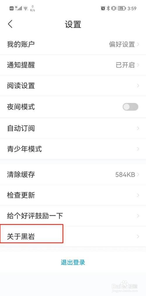 黑岩小说如何查看版本号?