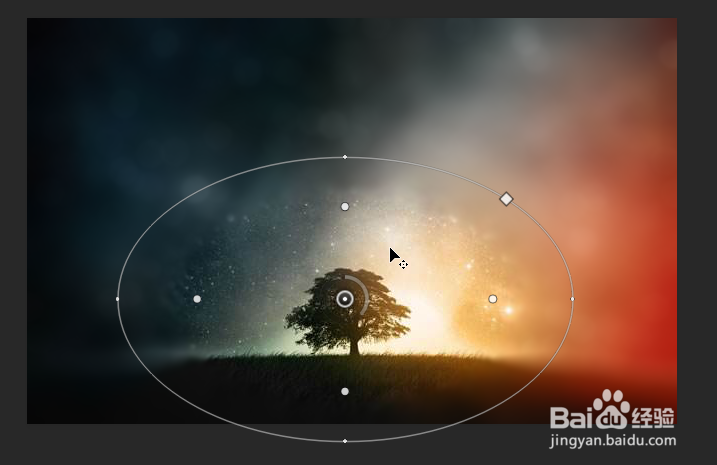 Photoshop如何让星空变得模糊
