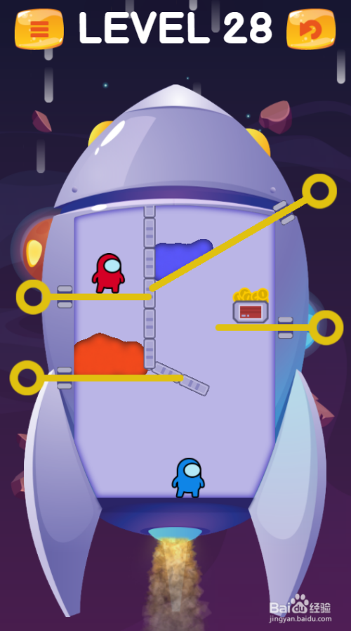 Rescue In The Spaceship的LEVEL 28怎样过关