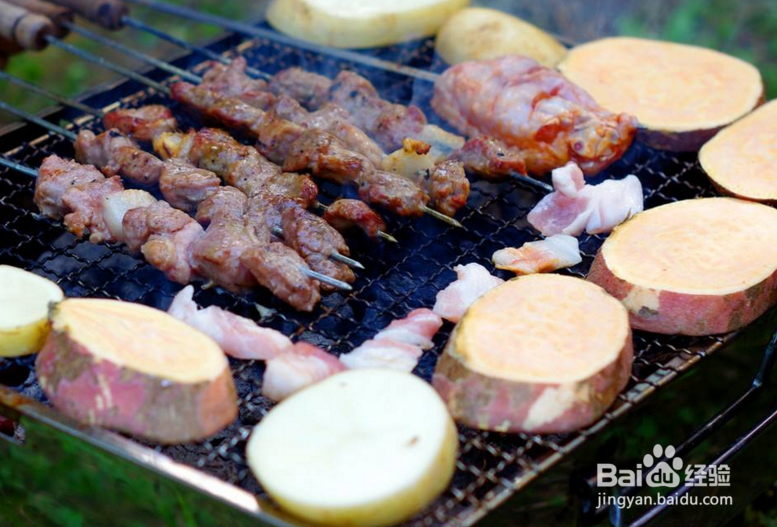 春游6-8人烧烤清单