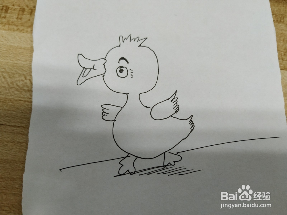小鸭子简笔画怎么画？