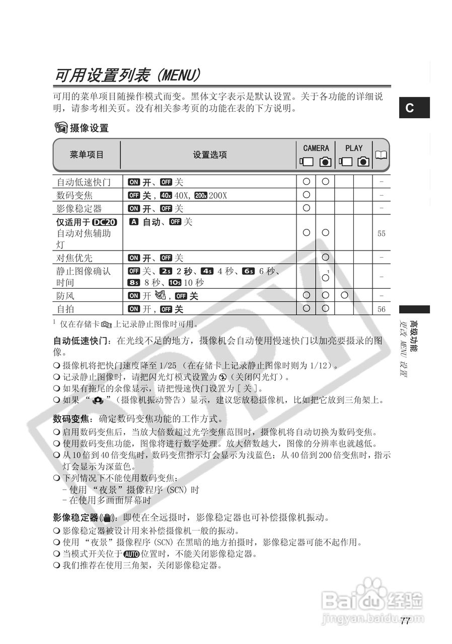 佳能DC20码摄像机使用说明书:[8]
